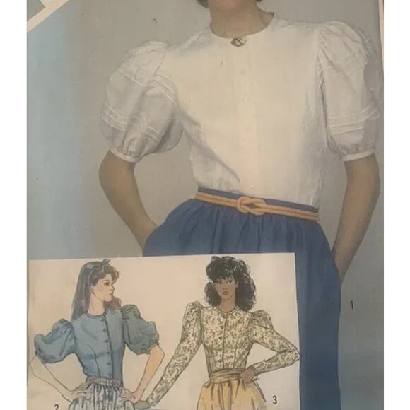 Simplicity 5900 Pattern Top Miss 10 Uncut Cottagecore Button Front Country - Picture 1 of 7